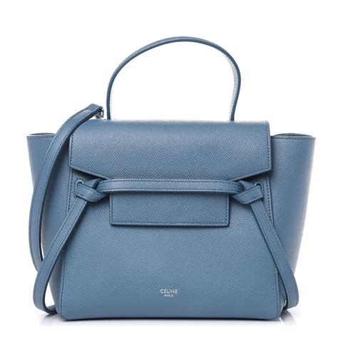 celine nano slate blue|Celine Nano Luggage Shoulder Bag, Blue .